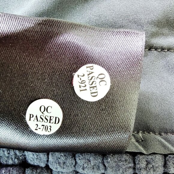 Lululemon Women Black Graphite Grey Water-Repellent Grid Fleece Hiking Jacket S - Picture 9 of 10